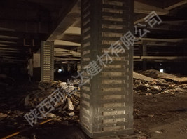 西安市某地铁口商业区包钢加固